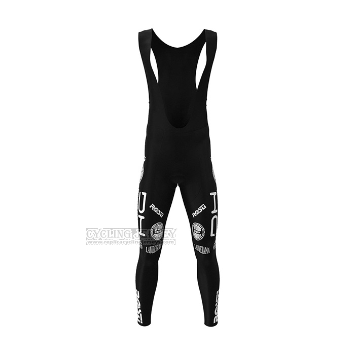 2022 Cycling Jersey Androni Giocattoli Black Red Long Sleeve and Bib Short